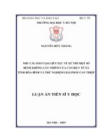 Nhu cầu đào tạo liên tục về xử trí một số bệnh không lây nhiễm của cán bộ y tế xã tỉnh Hòa Bình và thử nghiệm giải pháp can thiệp (FULL TEXT)