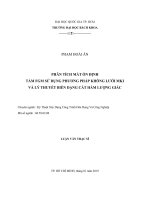 Phân tích mất ổn định tấm FGM sử dụng phương pháp không lưới MKI và lý thuyết biến dạng cắt hàm lượng giác