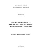 GIÁO dục đạo đức CÔNG vụ CHO đội NGŨ CÔNG CHỨC cấp xã ở HUYỆN yên CHÂU, TỈNH sơn LA 