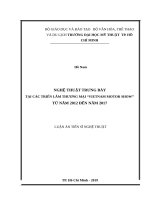 Nghệ thuật trưng bày tại các triển lãm thương mại vietnam motor show  từ năm 2012 đến năm 2017 