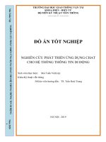 Đồ án nghiên cứu phát triển ứng dụng chat cho hệ thống thông tin di động