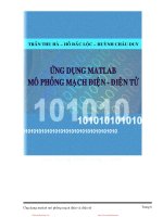 Ứng Dụng Matlab Mô Phong Mạch Điện Điện Tử