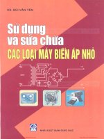 Sử Dụng Và Sửa Chữa Các Loại Máy Biến Áp Nhỏ