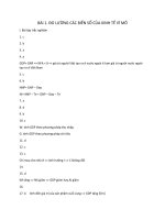 Đáp án bài tập buổi 1 kinh tế vĩ mô 1 