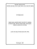 Nhận dạng khuôn mặt người từ camera sử dụng đặc trưng haar like, ứng dụng trong giám sát an ninh 