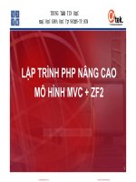 Bài giảng mô hình MVC và Zend Framework