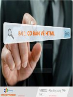 cơ bản về HTML