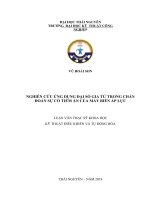 Nghiên cứu ứng dụng đại sô gia tử trong chẩn đoán sự cố tiềm ẩn của máy biến áp lực 