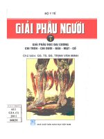 Giải phẫu người  tập 1, giải phẫu học đại cương chi trên   chi dưới   đầu   mặt   cổ 