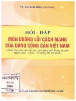 Hỏi   đáp môn đường lối cách mạng của đảng cộng sản việt nam   dành cho sinh viên đại học, cao đẳng khối không chuyên ngành mác   lênin, tư tưởng hồ chí minh 