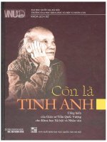 Còn là tinh anh  cống hiến của giáo sư trần quốc vượng cho khoa học xã hội và nhân văn 