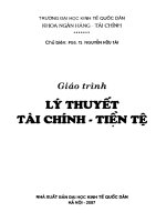 Giáo trình lý thuyết tài chính   tiền tệ 