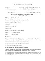 Mẫu báo cáo sơ kết kỳ I của tổ chuyên môn