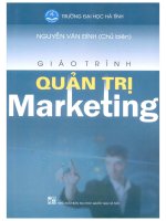 Giáo trình quản trị marketing 