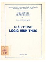 Giáo trình lôgic hình thức 