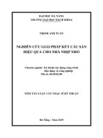 Nghiên cứu giải pháp kết cấu sàn hiệu quả cho nhà nhịp nhỏ