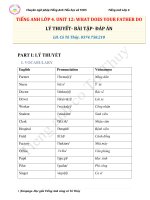 LOP 4  UNIT 12  LY THUYET  BAI TAP  DAP AN 