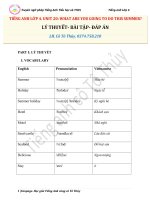 LOP 4  UNIT 20  LY THUYET  BAI TAP  DAP AN  