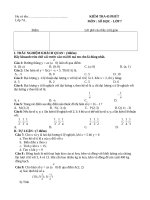 Kieemt tra một tiết chương 2 môn đại số 7