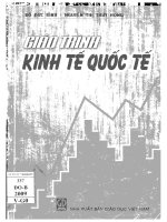 Giáo trình kinh tế quốc tế   dùng cho các trường cao đẳng, đại học khối kinh tế 