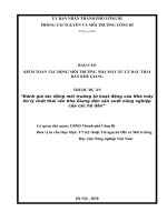 Báo cáo kiểm toán tác động môi trường nhà máy khe giang