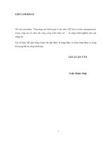 Ứng dụng mô hình quản lý tức thời (jit   just in time management) trong công tác tổ chức thi công công trình thủy lợi 