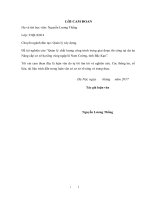 Quản lý chất lượng công trình trong giai đoạn thi công tại dự án nâng cấp cơ sở hạ tầng vùng ngập lũ nam cường, tỉnh bắc kạn 