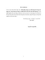 Giải pháp nâng cao chất lượng thi công xây dựng các công trình tại công ty trách nhiệm hữu hạn một thành viên khai thác công trình thủy lợi tỉnh hải dương 