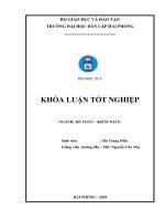 Khóa luận tốt nghiệp Kế toán - Kiểm toán: Hoàn thiện công tác kế toán thanh toán với người mua, người bán tại Công ty TNHH thương mại Thiên Hòa An
