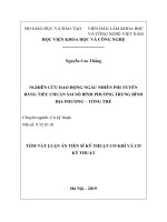 Nghiên cứu dao dộng ngẫu nhiên phi tuyến bằng tiêu chuẩn sai số bình phương trung bình địa phương   tổng thế tt