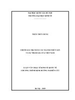 Chuỗi giá trị toàn cầu ngành thủy sản và sự tham gia của việt nam 