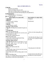 GIÁO ÁN MÔN TỰ NHIÊN VÀ XÃ HỘI LỚP 1