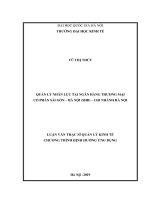 Quản lý nhân lực tại ngân hàng thương mại cổ phần sài gòn   hà nội (SHB)   chi nhánh hà nội 