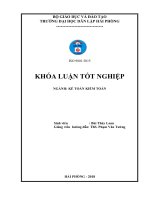 Khóa luận tốt nghiệp Kế toán - Kiểm toán: Hoàn thiện tổ chức kế toán doanh thu, chi phí và xác định kết quả kinh doanh tại Công ty TNHH Thương Mại Hoàng Hiến