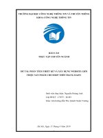 Thực tập chuyên ngành: Phân tích thiết kế và xây dựng website giới thiệu sản phẩm cho shop thời trang Daisy