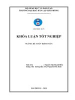 Khóa luận tốt nghiệp Kế toán - Kiểm toán: Hoàn thiện công tác kế toán doanh thu, chi phí và xác định kết quả kinh doanh tại Công ty TNHH MTV Duyên Hải – Xí Nghiệp 7