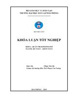 Khóa luận tốt nghiệp Kế toán - Kiểm toán: Hoàn thiện công tác kế toán doanh thu, chi phí và xác định kết quả kinh doanh tại công ty Cổ phần Vận tải xăng dầu VIPCO