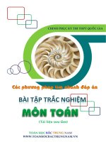 Phương pháp tìm nhanh đáp án bài tập trắc nghiệm môn Toán ôn thi THPT quốc gia