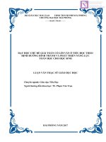 Luận văn thạc sĩ  Dạy học chủ đề giải toán có lời văn ở tiểu học theo định hướng hình thành và phát triển năng lực cho học sinh