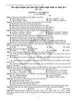 TÀI LIỆU TRẮC NGHIỆM ÔN TẬP HOÁ 11