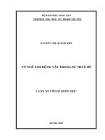 Từ ngữ chỉ động vật trong sử thi ê đê