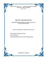 Luận văn thạc sĩ  Hành động hỏi trong truyện ngắn của Nguyễn Minh Châu