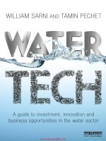 Water tech a guide to investment, innovation and business opportunities in the water sector 