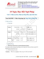 Aland english unit 1  hiện tại đơn, hiện tại tiếp diễn