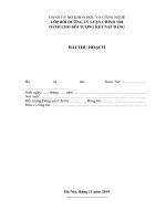 Bài thu hoạch lớp bồi dưỡng lý luận chính trị cho đối tượng kết nạp Đảng