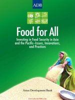Food for all investing in food security in asia and the pacific   issues  innovations  and practices 