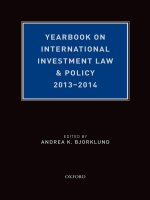 Yearbook on international investment law  policy, 2013 2014 