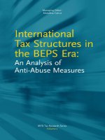 Madalina cotrut   international tax structures in the BEPS era an analysis of anti abuse measures 