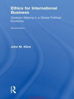 Ethics for international business decision making in a global political economy 