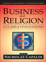 Business and religion a clash of civilizations (conflicts and trends in business ethics) 